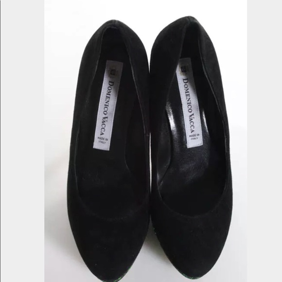 🔥SOLD🔥Vacca Italian platform with green sequin - Picture 4 of 4